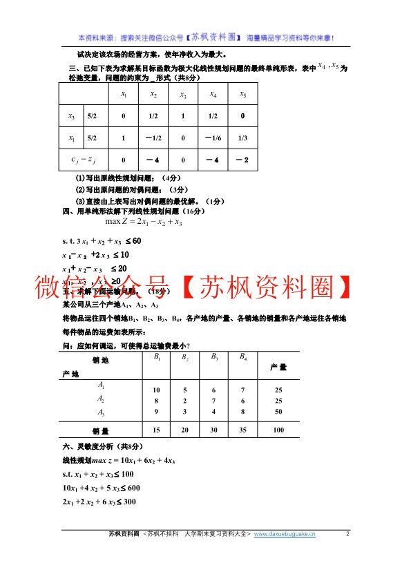 运筹学